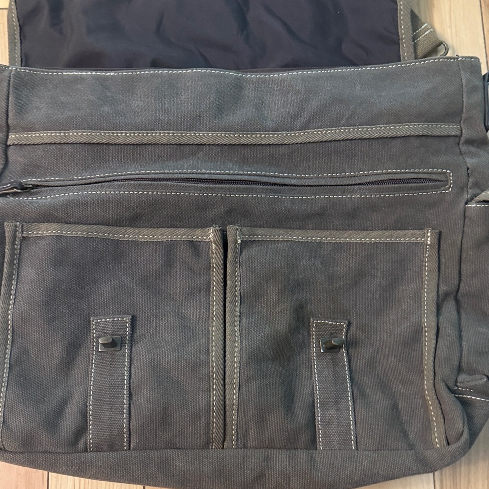 Unbranded Canvas Laptop Messenger Bag - Picture 5 of 5
